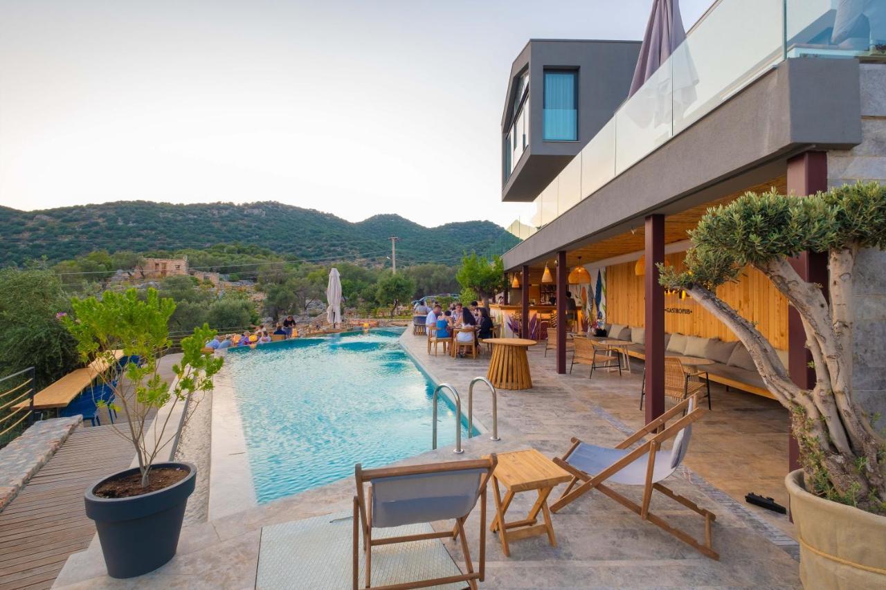 14 Premium Villas With Openair Restaurant&Tennis Court In Nature - Notos Club Κας Εξωτερικό φωτογραφία