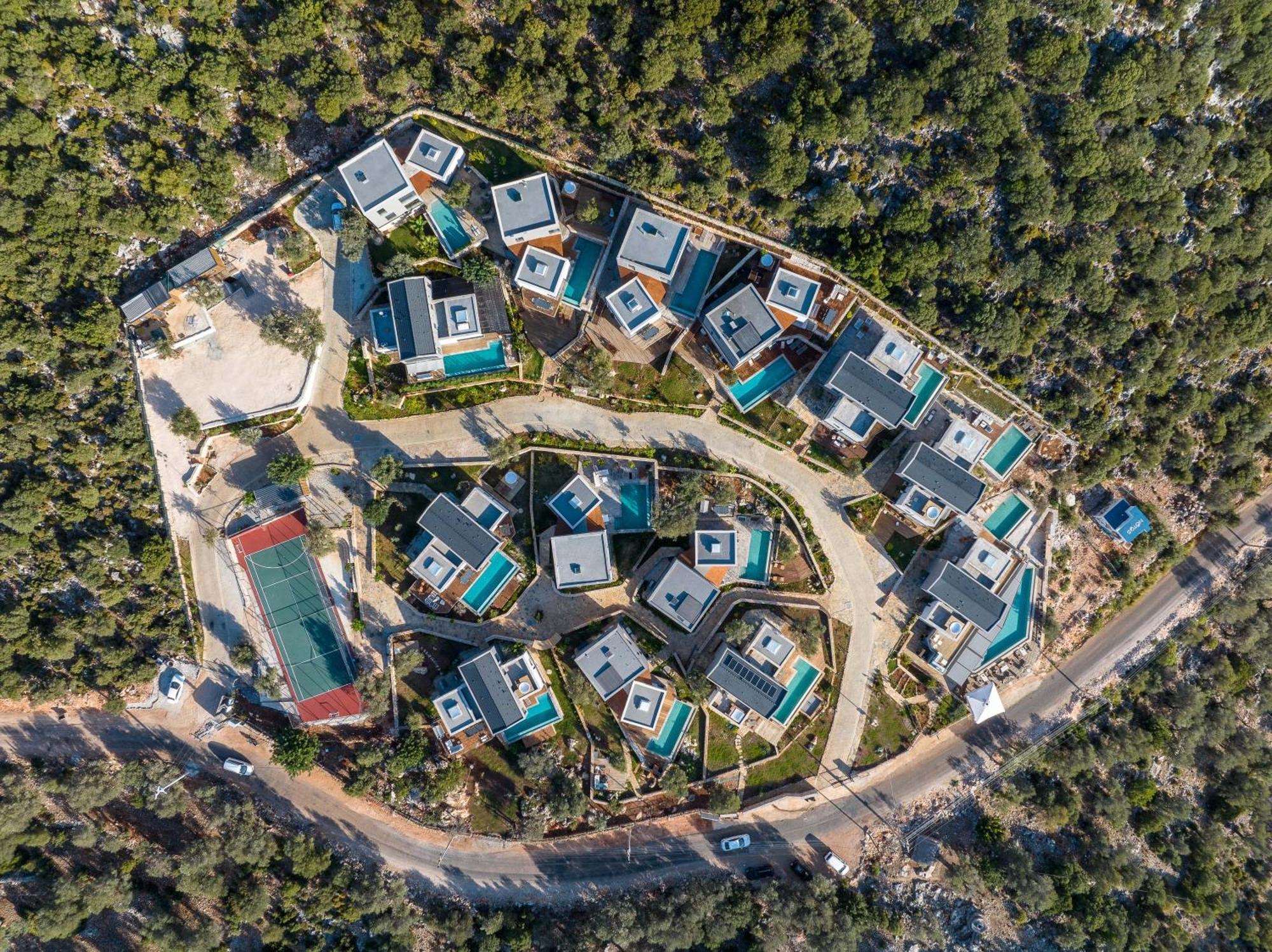 14 Premium Villas With Openair Restaurant&Tennis Court In Nature - Notos Club Κας Εξωτερικό φωτογραφία